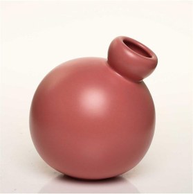 Resim Vitale Suncoral Yuvarlak Kırmızı Vazo 13 13 15 Cm Ak.jl0026 Renkli 