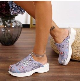 Resim Gri İlk Yardım Desenli Klasik Sabo Terlik Gri 