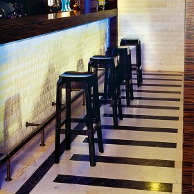 Resim Siesta Contract Fox 75 Bar Taburesi - Siyah Transparan 