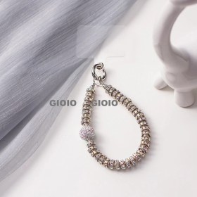 Resim Silver1 Gıoıo Yeni Sevimli Kedi Pençe Çapraz Giyinme Kurumi Bebek Araba Anahtarlık Büyük Kulak Köpek Çift Okul Çantası Hediye Anahtarlık Kolye (Yurt Dışından) 