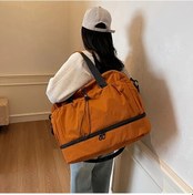 Resim Gateesat Eonothem Büyük Kahverengi Seyahat Çantası - Ayarlanabilir Askılı Dayanıklı Valiz Kahverengi 