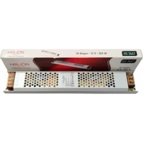 Resim Helios 12V 30A Metal Slim Kasa Adaptör 