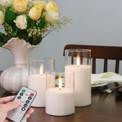 Resim 1pc Anime Temalı Alevsiz Mum, Tek Renkli Plastik, Pürüzsüz Metal Kaplama, Freestanding, Pas Geçirmez, 2/4/6/8 Saatlik Zamanlayıcı, Flicker Efekt, Dayanıklı ve Parti, Düğün, Ev Toplantıları, Noel ve Günlük Kullanım için Güvenli - AA Pil ile Çalışır, Uzaktan Kumanda Dahil, Pillerle 