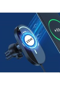 Resim Yta Grup 15w Mıknatıslı Takılabilen Hızlı Şarj Tüm Cihaz Ve Araçlara Uyumlu Araç İçi Şarj Cihazı 