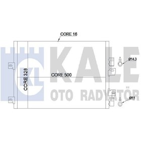 Resim KALE 389200 Klima Radyatoru (Renault: Kangoo 1.5Dci 03-) 8200137650 (WN666438) 