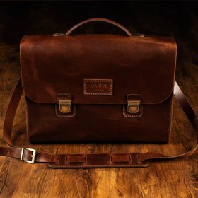 Resim Deri Evrak Çantası - Business Bag 