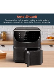 Resim Genel Markalar Yağsız Sıcak Hava Fritözü 5,5l, Xxl, 1700w, Dijital Led Dokunmatik Ekran,11 Program 