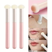 Resim Pembe Kapatıcı Çubuk Fırça Seti - Naylon Kıl, Kokusuz, Tüm Cilt Tipleri, ABS Plastik Sap, Mantar Başlı Kapatıcı Makyaj Fırçaları Seyahat ve Kontür İçin 