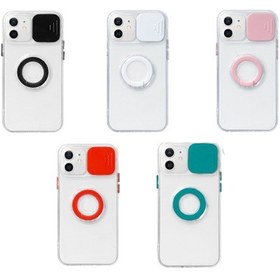 Resim Apple Uyumlu iPhone 11 6.1Inç Sürgülü Kamera Korumali Yüzük Standli Kilif 554350353 