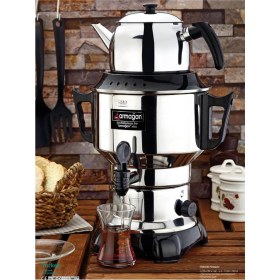 Resim Elektrikli Semaver Çaycı, 4,5 Lt, 50 Bardak, Beyaz, Kullanışlı ve Şık Tasarım 