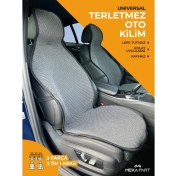 Resim Meka Part Terletmez Kilim 3'lü Oto Kilim Füme Universal Kilim-Kılıf 2 Parça Ön 1 Parça Arka 