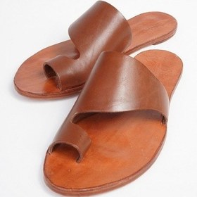 Resim Kadın Sandalet Hakiki Doğal Kösele Deri Özel Tasarım Ortopedik (504648571) Kahverengi 