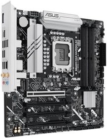 Resim ASUS B860M MAX GAMING AX Intel B860 LGA1851 DDR5 8666 DP 3x M2 USB3.2 Gen 2x2 WiFi 6 + BT AURA RGB 2.5Gbit LAN mATX 6+1+1+1 Güç Aşamaları, 1xGen5 M.2, Ready for Advanced AI PC 