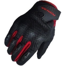 Resim VENOM VN-920 YAZLIK KADIN MOTOSİKLET ELDİVENİ KIRMIZI 