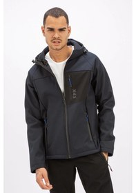 Resim Exuma Erkek Softshell Mont Siyah 