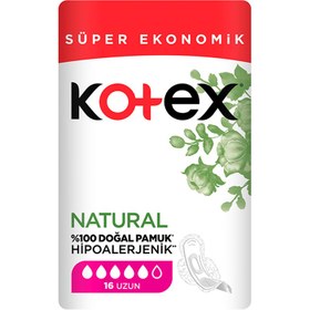 Resim Kotex Natural Ped 16 Uzun 