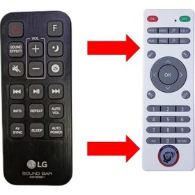 Resim LG Uyumlu Akb74935611 / Akb74935615 / Sj6 Sj8 Sj9 Soundbar Sistemi Kumandası 