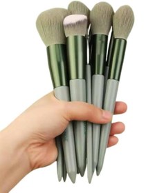 Resim Ronanna Dayanıklı Makyaj Fırçası Seti 13 Parça Yumuşak Kıllı Fırçalar Allık Fondöten Far Fırçası 