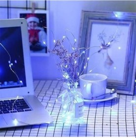 Resim Pilli 5 Metre Dekoratif Peri Led Beyaz Aydınlatma Süsleme Lambası - Cc60yt1256byu Beyaz 