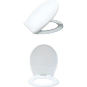 Resim Bagno Beyaz Çocuk Adaptörlü Soft Close Klozet Kapağı (BG.105514100-ÇA) 