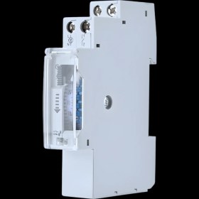 Resim Tek-İş Dın Ray Tipi Mekanik Zaman Saati 24 Saat Analog Zamanlayıcı 16A 3500W 