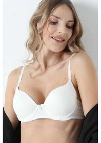 Resim Moon Wear Kadın Sütyen Tek Kareli Boş Pudra 