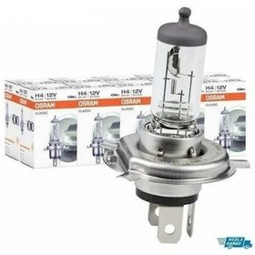 Resim 12V Standart H4 60 55W P43T Tırnaklı Ampul Osram 64193 10 Adet 