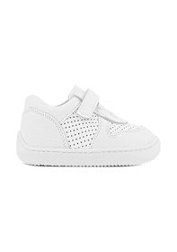 Resim Rakerplus Bob Hakiki Deri Beyaz Barefoot Beyaz Tabanlı Cırtlı Bebek Sneaker Ayakkabı Beyaz 