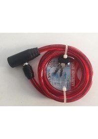 Resim Sarmalı Bisiklet Kilidi Halat Anahtarlı Kilit Dolamalı Sağlam Kopmaz Mavi 