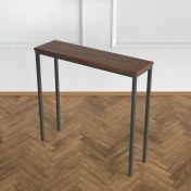 Resim Evka Shiny Dresuar Siyah Statik Ceviz Tabla 