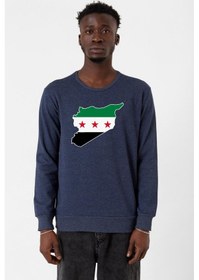Resim Suriye Yeni Bayrak İndigo Erkek 2ip Sweatshirt İndigo 