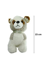 Resim Peluş Köpek Oyuncak - 23 Cm Pullu Detaylı Uyku Ve Oyun Arkadaşı Gri 
