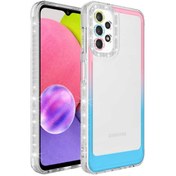 Resim ZM STORE Galaxy A53 5g Kılıf Simli Ve Renk Geçiş Tasarımlı Lens Korumalı Park Kapak 