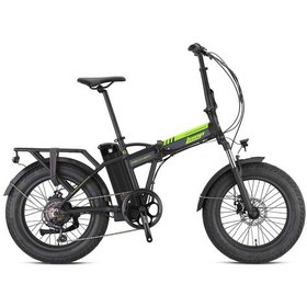 Resim Dıscovery - 20 - Katlanır Fat Bike - 7 Vites - Elektrikli - Mat Siyah-neon Sarı/füme Sarı - Siyah 