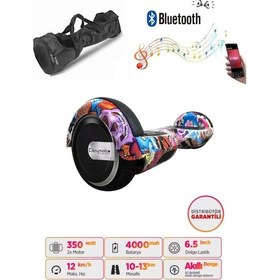 Resim Citymate Hoverboard 6.5 inch Elektrikli Kaykay Scooter Bluetooth Hoparlörlü Çanta Hediye D16 