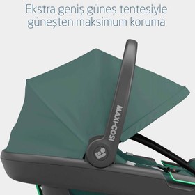 Resim Maxi-Cosi Coral 360 Dönebilir 2'si Bir Arada Modüler Ana Kucağı ve Oto Koltuğu Essential Green 