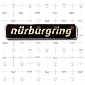 Resim Nurburgring Gümüş 3D Sticker 