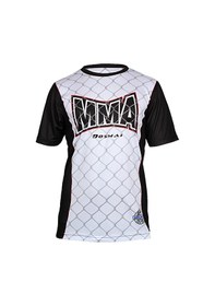 Resim Dosmai Dijital Baskılı Mma Fighter Spor T-shirt Beyaz Mmt108 