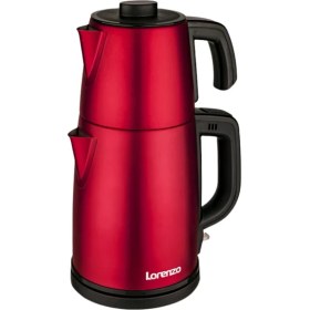 Resim Allians 2000W Çelik Elektrikli Çay Makinesi, Kırmızı, Pratik ve Şık Tasarım 