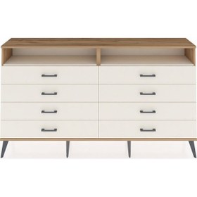 Resim Arges Konsol 2 Raflı 8 Çekmeceli 176x30x99 Çam-aytaşı Aytası/aytası - Atlas Çam 