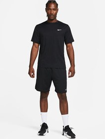 Resim Nike Bisiklet Yaka Düz Siyah Erkek T-Shirt DV9839-010 M NK DF UV HYVERSE SS 
