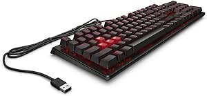 Resim OMEN by HP Encoder Türkçe Klavye, Kablolu, Kahverengi, 6YW75AA 