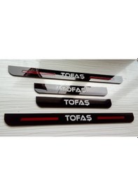 Resim Fiat Tofaş Uyumlu Pleksi Kapı Eşiği Takımı 4 Adet 