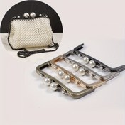 Resim 1 Adet / 20cm İçbükey Bel Parlak Lotus Başlı Ağız Altın, Açık Altın, Gümüş, Büyük Başlık, DIY Cüzdan Yapımı 