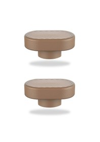 Resim 2 Adet Tencere Cam Kapak Tepesi - Cappüccino 