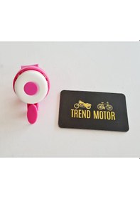 Resim Bisiklet Zili Korna Pembe Renk Kız Çocuk - Silikonlu Gövde Pembe 