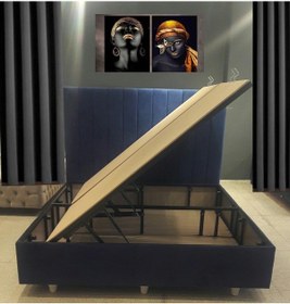 Resim Nivabaza Dar Evler Için Yandan Açılır Baza Başlık Çift Kişilik Solutıon 