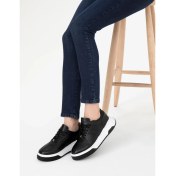 Resim Pierre Cardin Kadın Siyah Deri Sneaker 50287779-VR046 