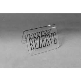 Resim Soylu Pleksi Pleksi Kafe&restoran Masa Rezerve Yazısı Şeffaf - 5 Adet 