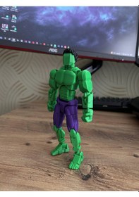 Resim Dummy Hulk 3d Baskı Eklemleri Hareketli Figür 16 Cm Koleksiyonluk Figür Oyuncak Hulk 
